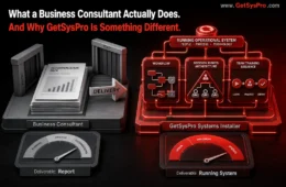 What a Business Consultant Actually Does (And Why GetSysPro Is Something Different)